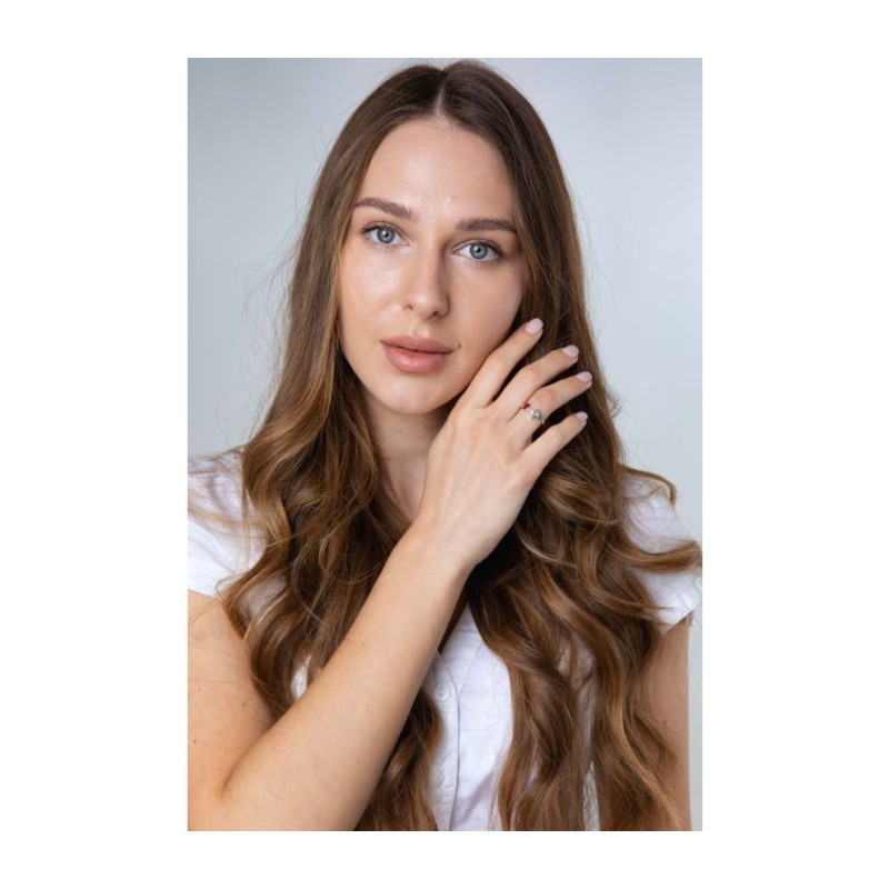 טבעת כסף סטרלינג פתוחה אדום רימון וכוכב... | טבעות יהודיות